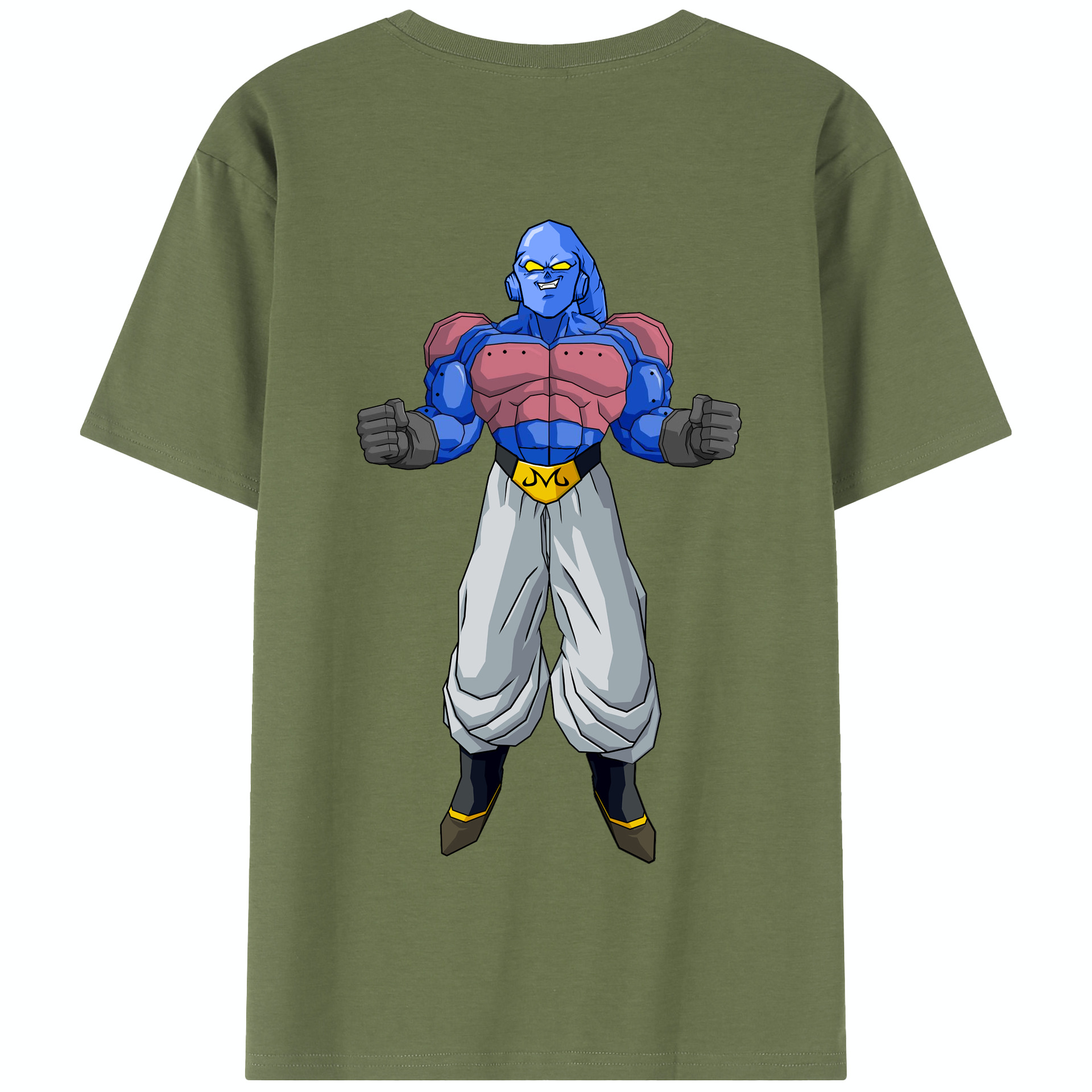 （画像用） ドラゴンボール 魔人ブウ DRAGON BALL Majin Buu 綿100％半袖Tシャツ（背面プリント）